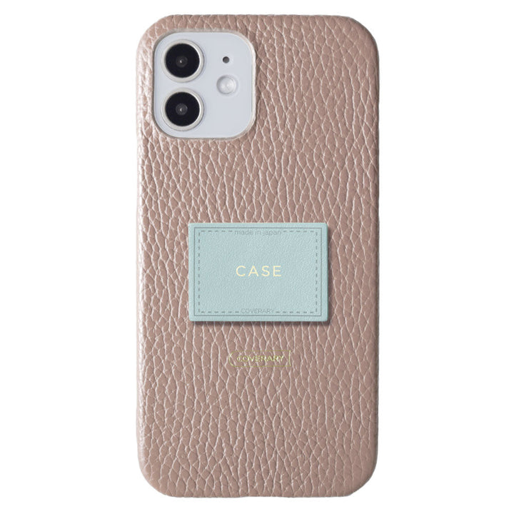 Cuir véritable 32 couleurs cuir italien grainé avec plaque nominative coque arrière gravure (impression à chaud) série iPhone