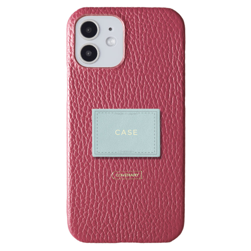 Cuir véritable 32 couleurs cuir italien grainé avec plaque nominative coque arrière gravure (impression à chaud) série Galaxy