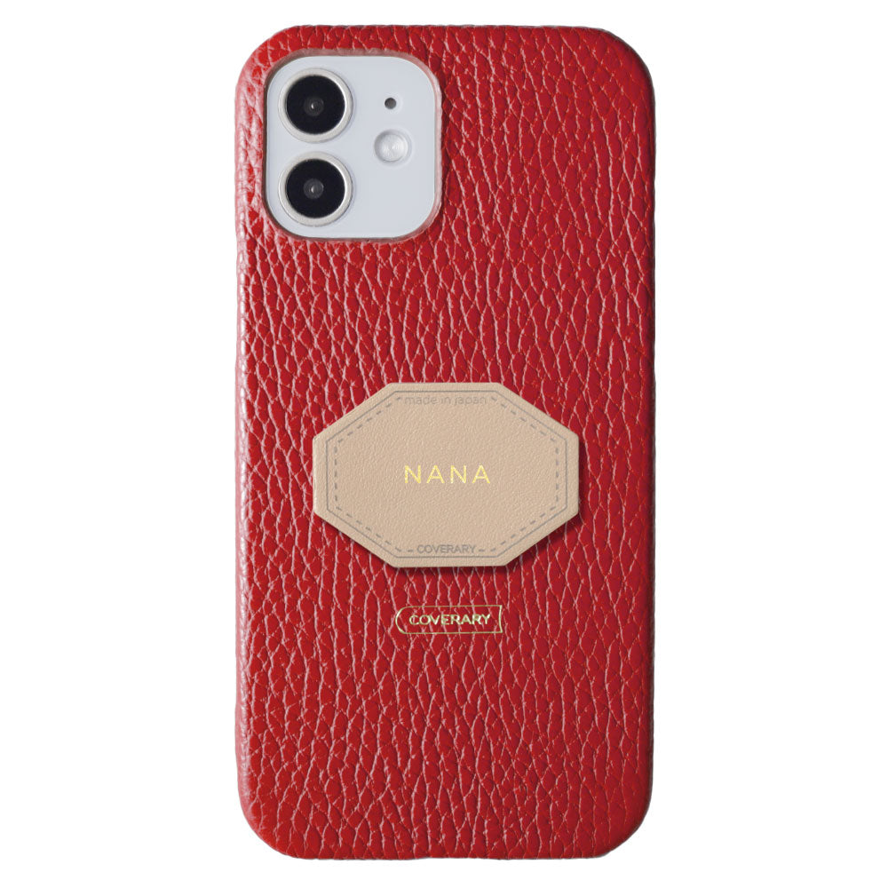 Cuir véritable 32 couleurs cuir italien grainé avec plaque nominative coque arrière gravure (impression à chaud) série Xperia