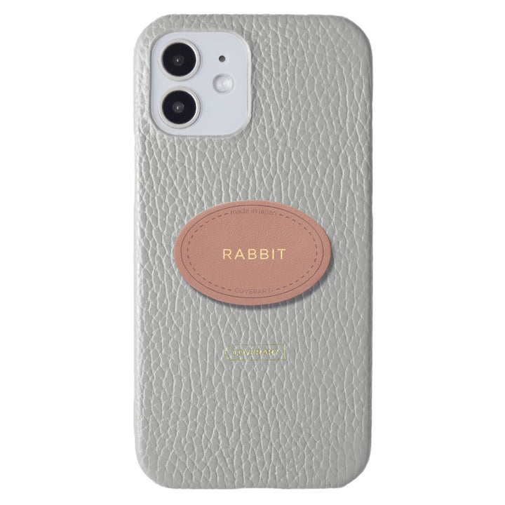 Cuir véritable 32 couleurs cuir italien grainé avec plaque nominative coque arrière gravure (impression à chaud)