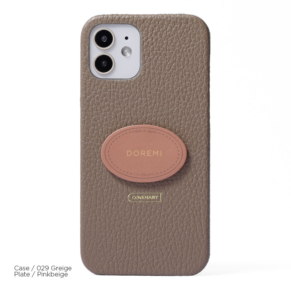 Cuir véritable 32 couleurs cuir italien grainé avec plaque nominative coque arrière gravure (impression à chaud) série Galaxy