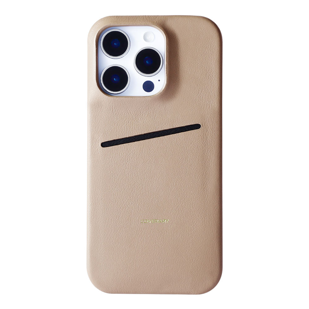 Genuine leather Italian smooth leather simple pocket attached back case Google Pixel series