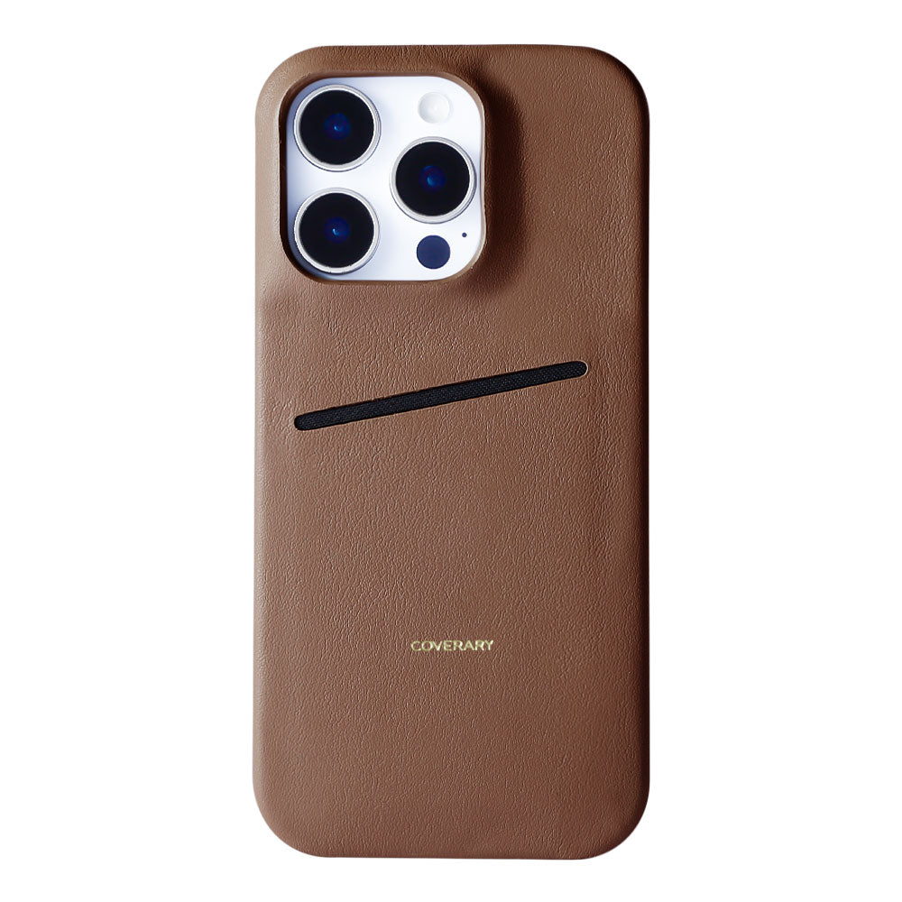 Genuine Leather Italian Smooth Leather Simple Pocket Back Case Galaxy Series