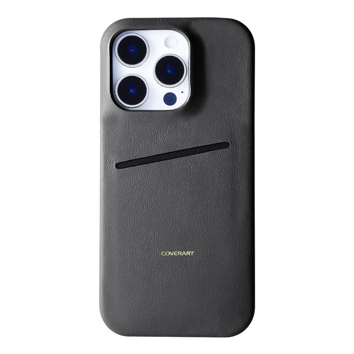 Genuine Leather Italian Smooth Leather Simple Pocket Back Case Galaxy Series