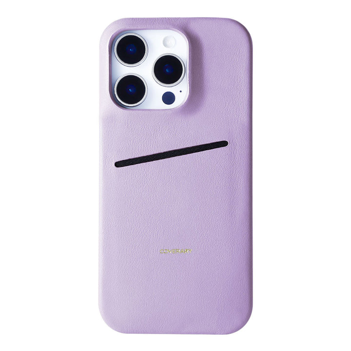 Genuine Leather Italian Smooth Leather Simple Pocket Back Case Galaxy Series