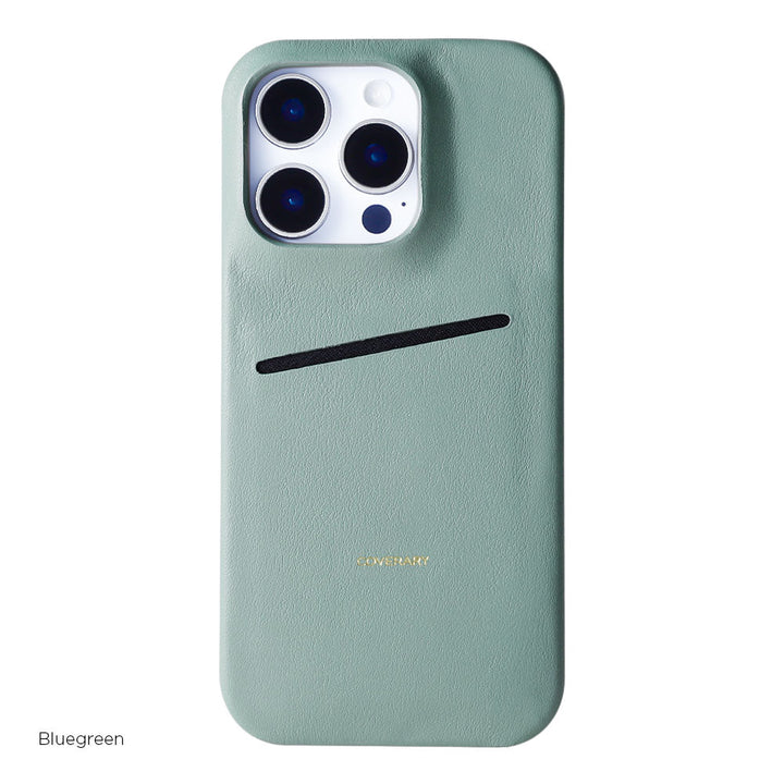 Genuine Leather Italian Smooth Leather Simple Pocket Back Case Galaxy Series