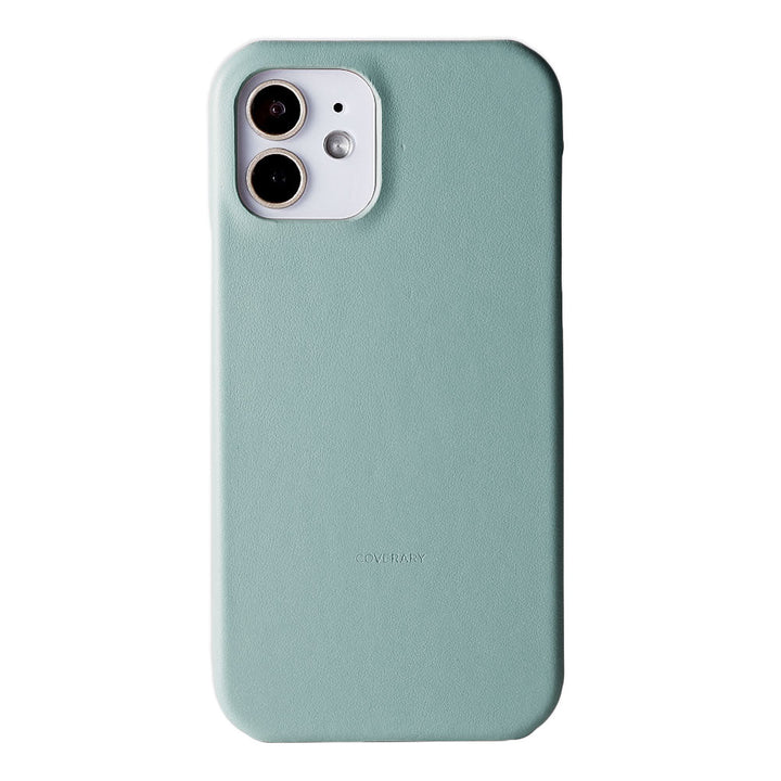 Coque arrière en cuir véritable italien lisse pour la série AQUOS