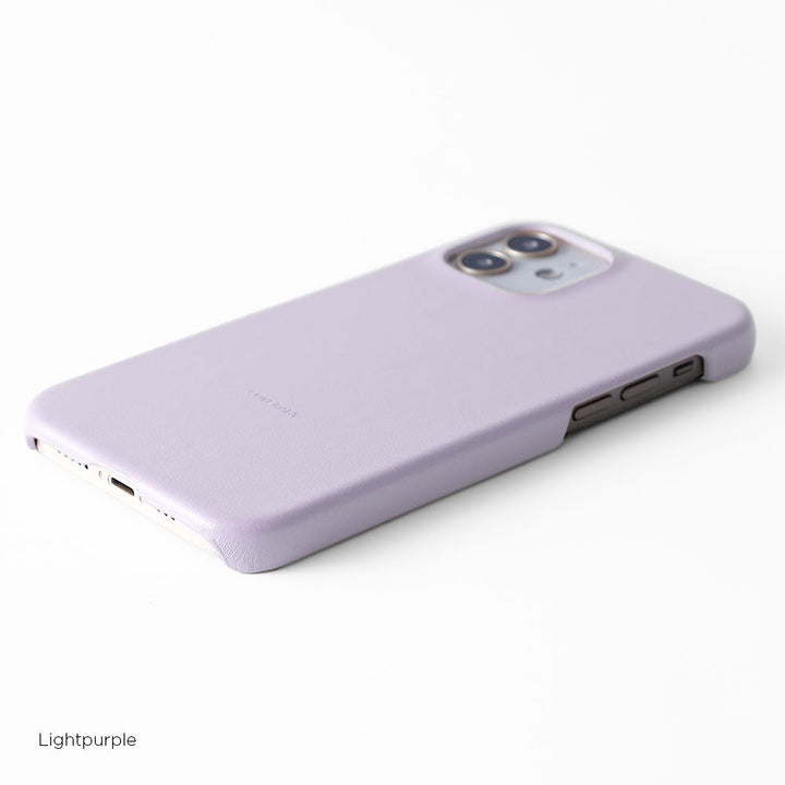 Coque arrière en cuir véritable italien lisse pour la série AQUOS