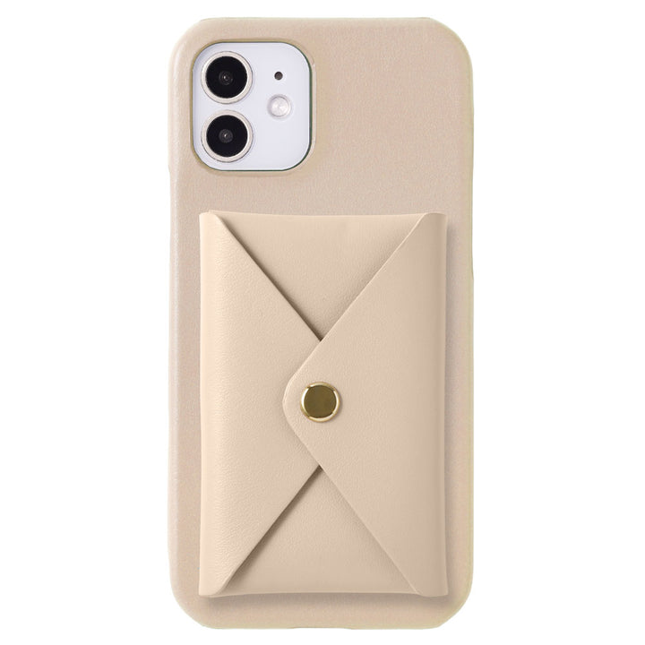 本革 イタリアンスムースレザー 蓋ありポケット付き 背面ケース