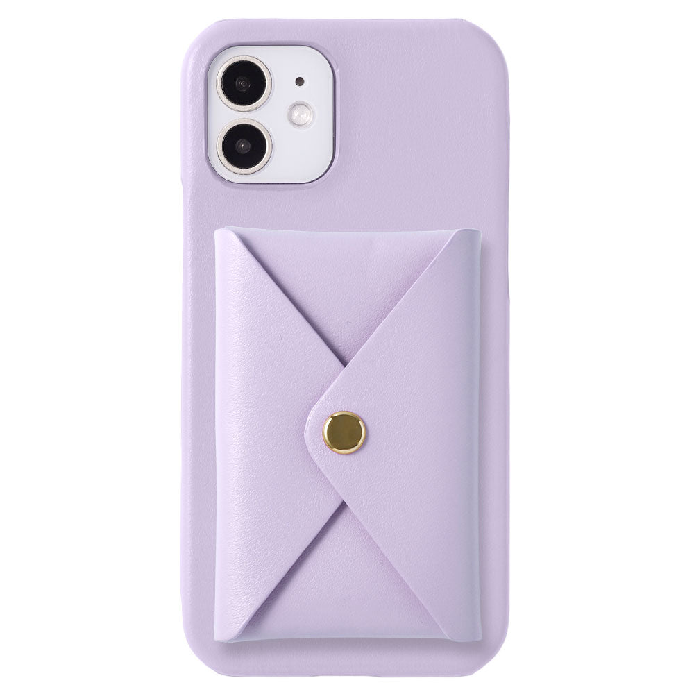 本革 イタリアンスムースレザー 蓋ありポケット付き 背面ケース