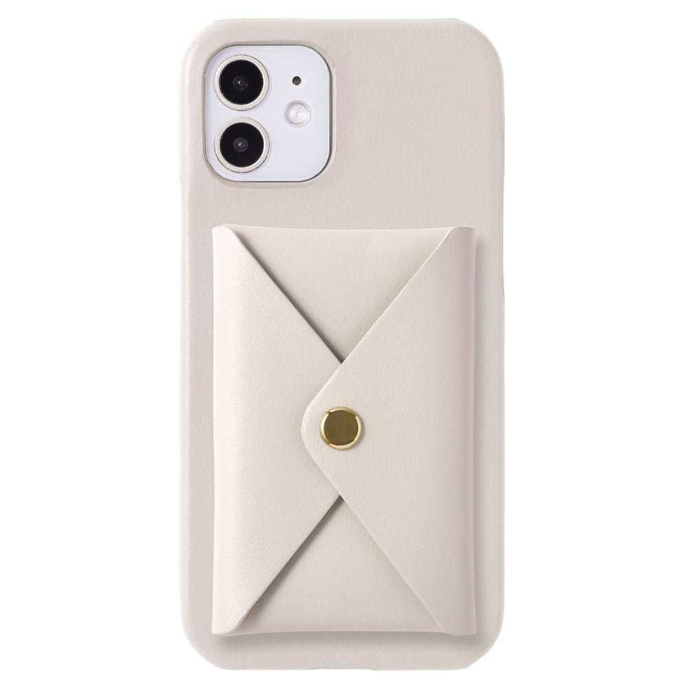 本革 イタリアンスムースレザー 蓋ありポケット付き 背面ケース