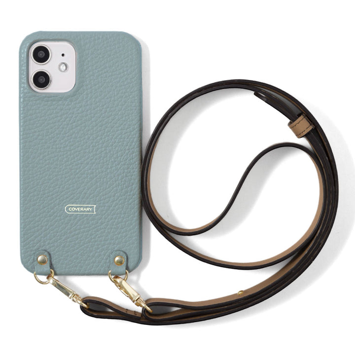 Cuir véritable 32 couleurs cuir italien grainé avec large sangle d'épaule étui arrière série Xperia