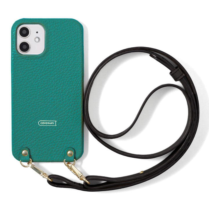 Cuir véritable 32 couleurs cuir italien grainé avec large sangle d'épaule étui arrière série Xperia