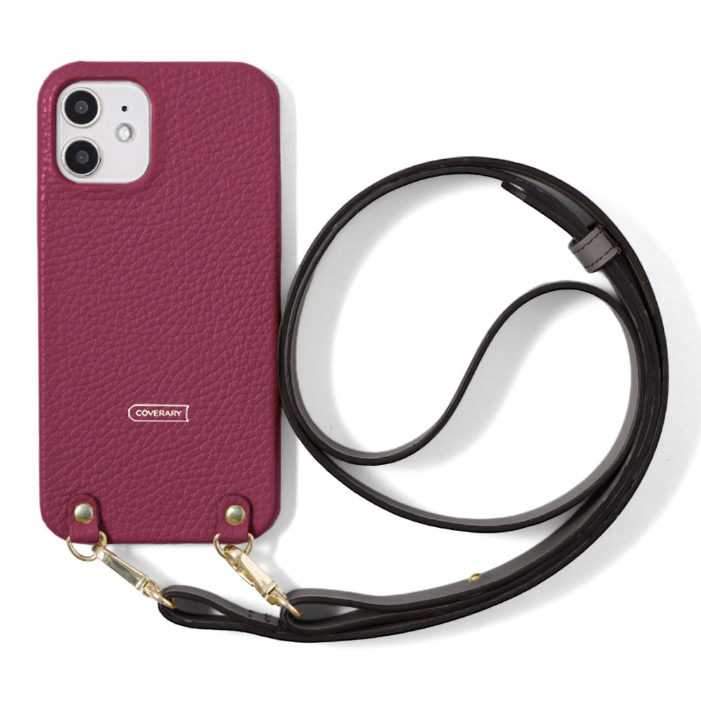 Cuir véritable 32 couleurs cuir italien grainé avec large sangle d'épaule étui arrière série Xperia