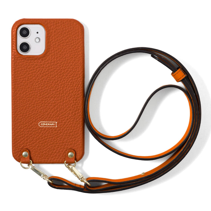 Cuir véritable 32 couleurs cuir italien grainé avec large sangle d'épaule étui arrière série Xperia