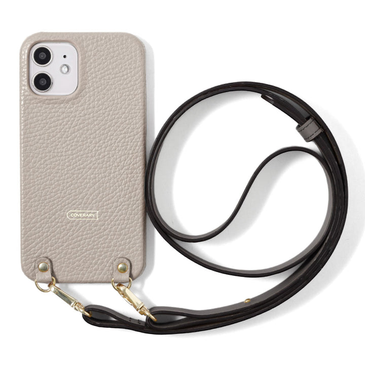 Cuir véritable 32 couleurs cuir italien grainé avec large sangle d'épaule étui arrière série Xperia