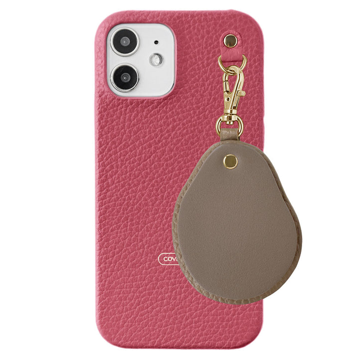 Genuine leather 32 colors Italian shrink leather Different material nuance Mirror charm Back case AQUOS series