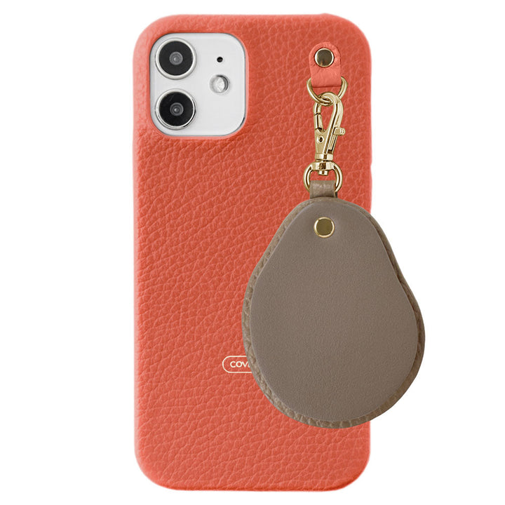 Genuine leather 32 colors Italian shrink leather Different material nuance Mirror charm Back case AQUOS series