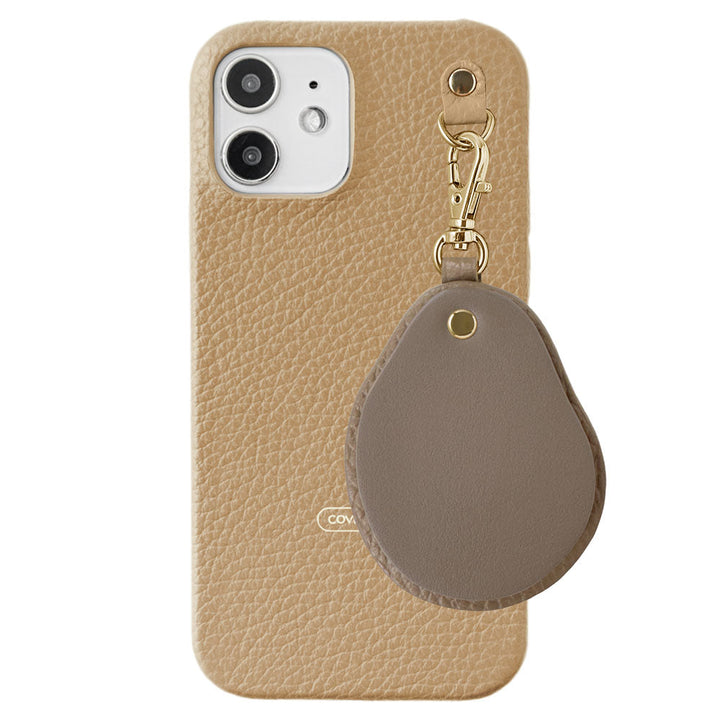 Genuine leather 32 colors Italian shrink leather Different material nuance Mirror charm Back case AQUOS series