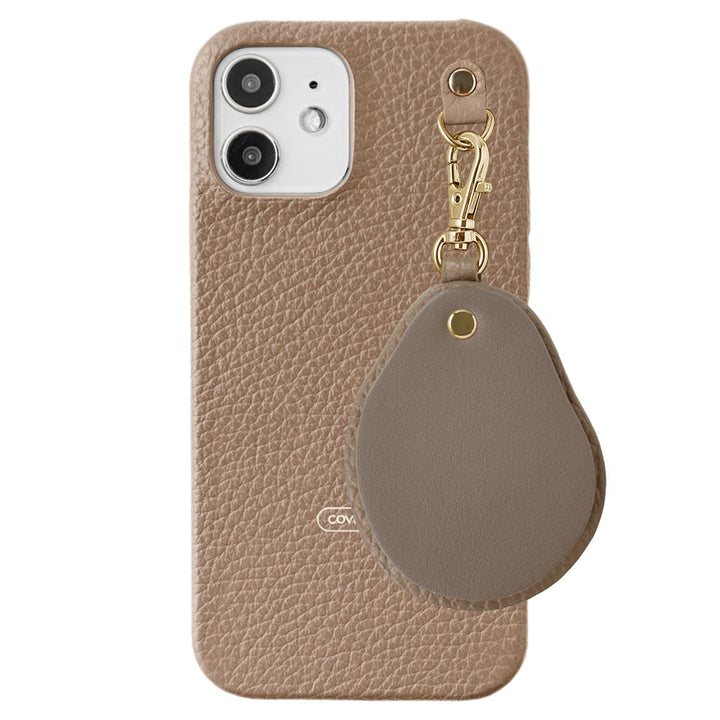 Genuine leather 32 colors Italian shrink leather Different material nuance Mirror charm Back case AQUOS series