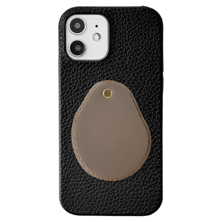 Genuine leather 32 colors Italian shrink leather Attached different material nuance mirror Back case AQUOS series
