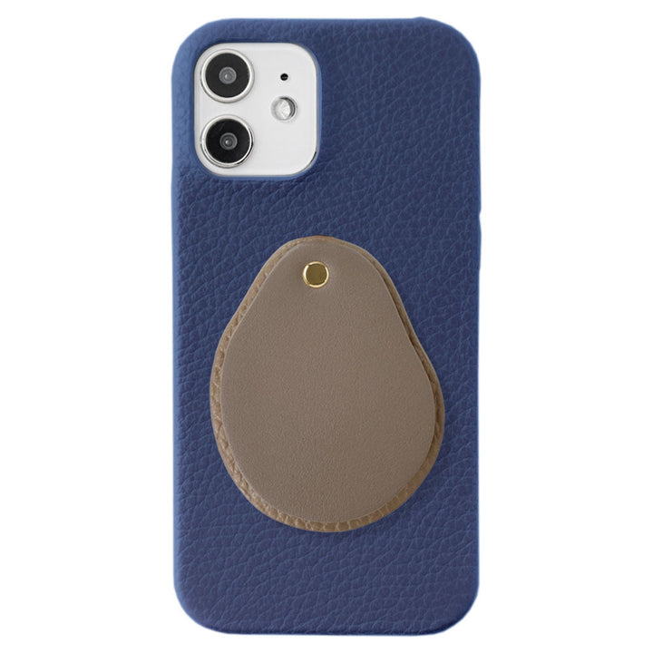 Genuine leather 32 colors Italian shrink leather Attached different material nuance mirror Back case Xperia series