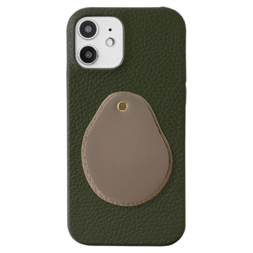 Genuine leather 32 colors Italian shrink leather Attached different material nuance mirror Back case AQUOS series