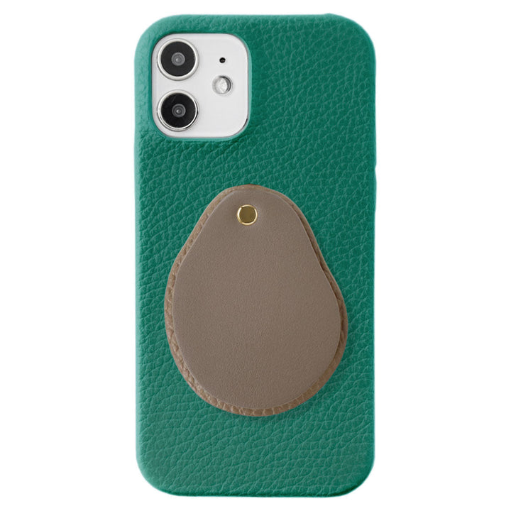 Genuine leather 32 colors Italian shrink leather Attached different material nuance mirror Back case AQUOS series