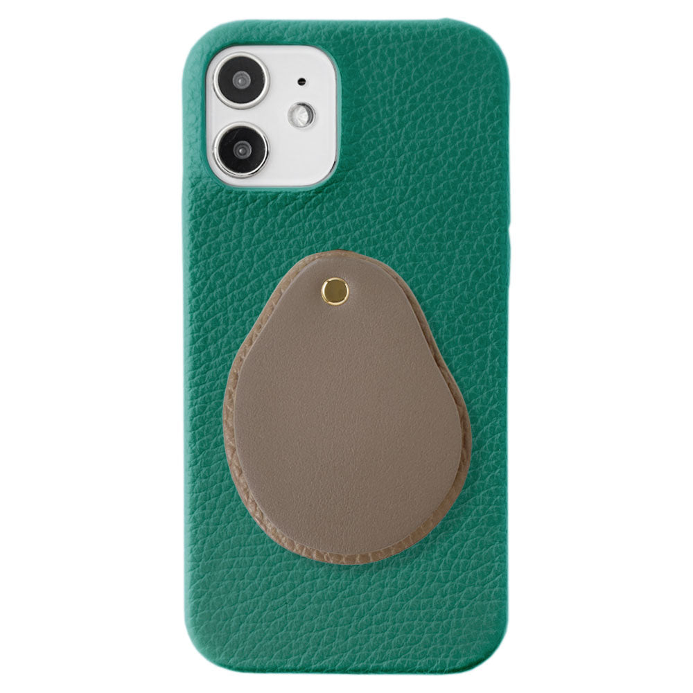 Genuine leather 32 colors Italian shrink leather Attached different material nuance mirror Back case Xperia series