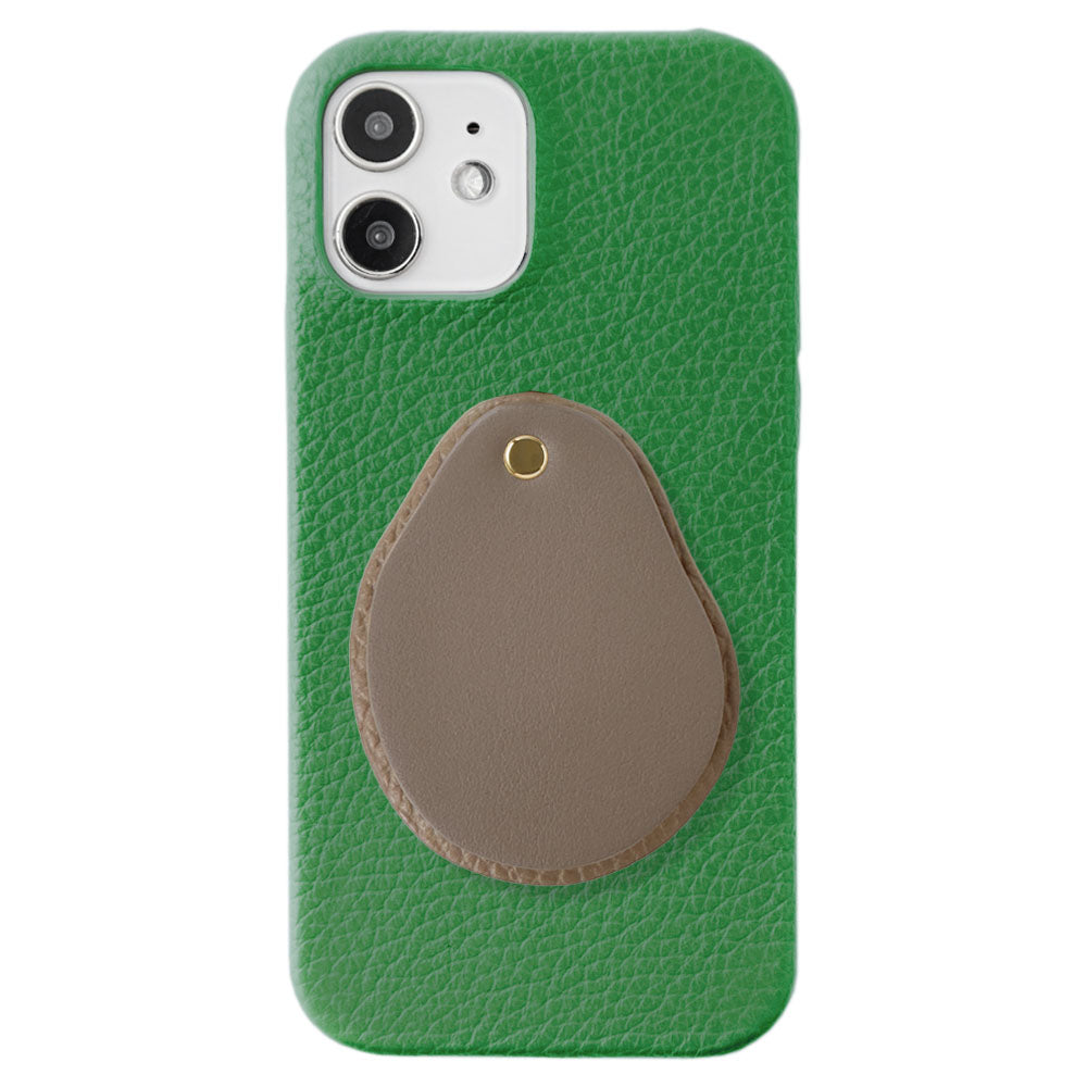 Genuine leather 32 colors Italian shrink leather Attached different material nuance mirror Back case Xperia series