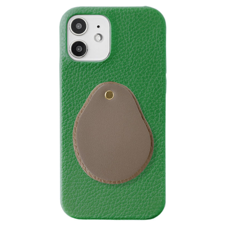 Genuine leather 32 colors Italian shrink leather Attached different material nuance mirror Back case Xperia series