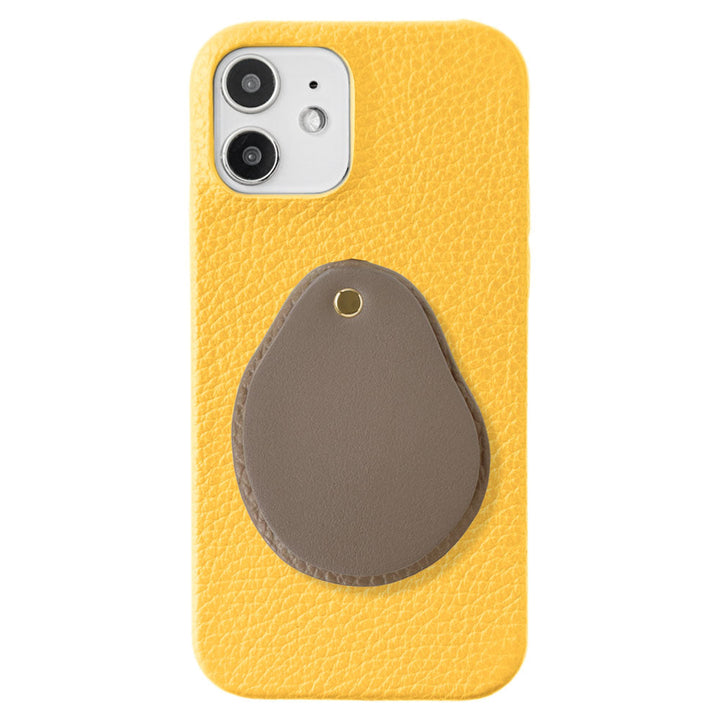 Genuine leather 32 colors Italian shrink leather Attached different material nuance mirror Back case Xperia series