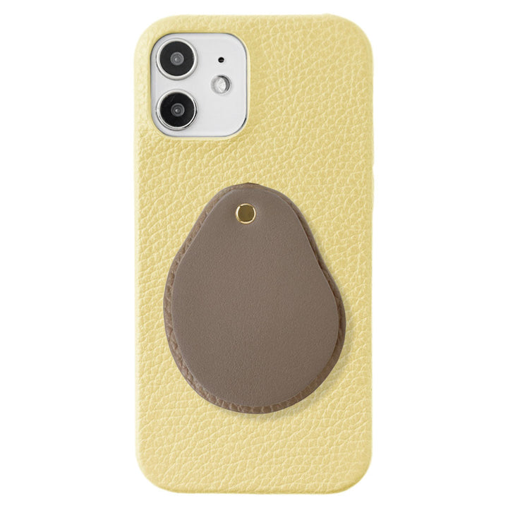 Genuine leather 32 colors Italian shrink leather Attached different material nuance mirror Back case AQUOS series
