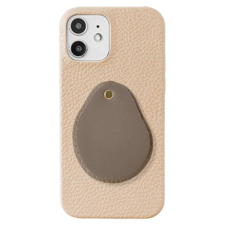 Genuine leather 32 colors Italian shrink leather Attached different material nuance mirror Back case Xperia series