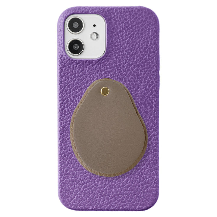 Genuine leather 32 colors Italian shrink leather Attached different material nuance mirror Back case AQUOS series