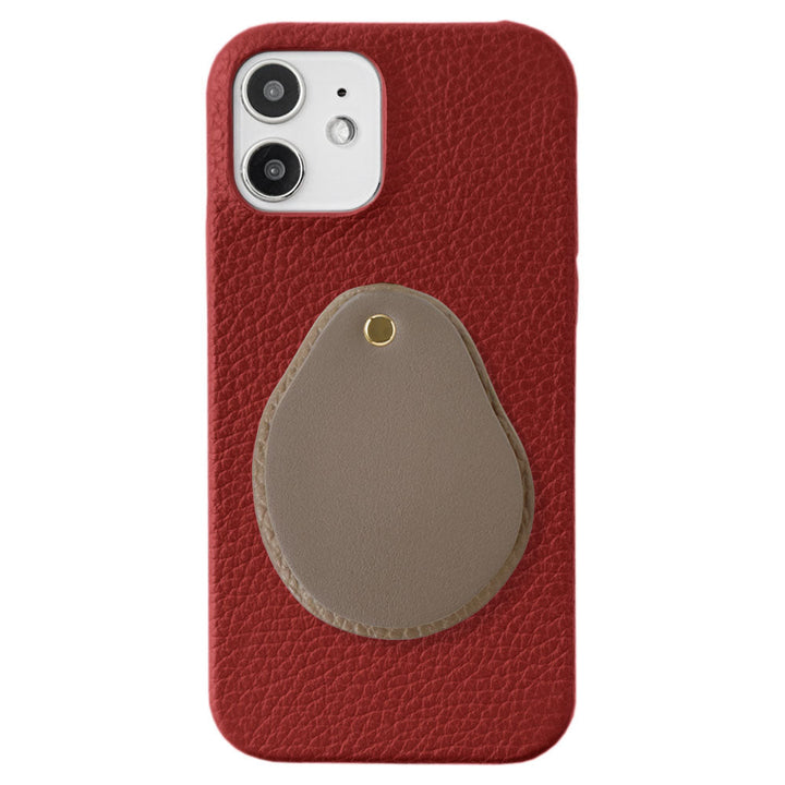 Genuine leather 32 colors Italian shrink leather Attached different material nuance mirror Back case AQUOS series