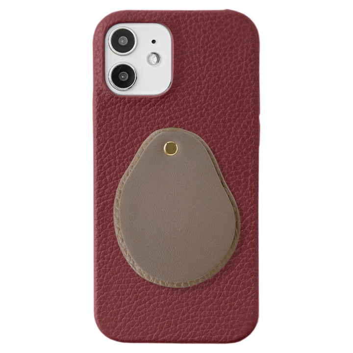 Genuine leather 32 colors Italian shrink leather Attached different material nuance mirror Back case Xperia series