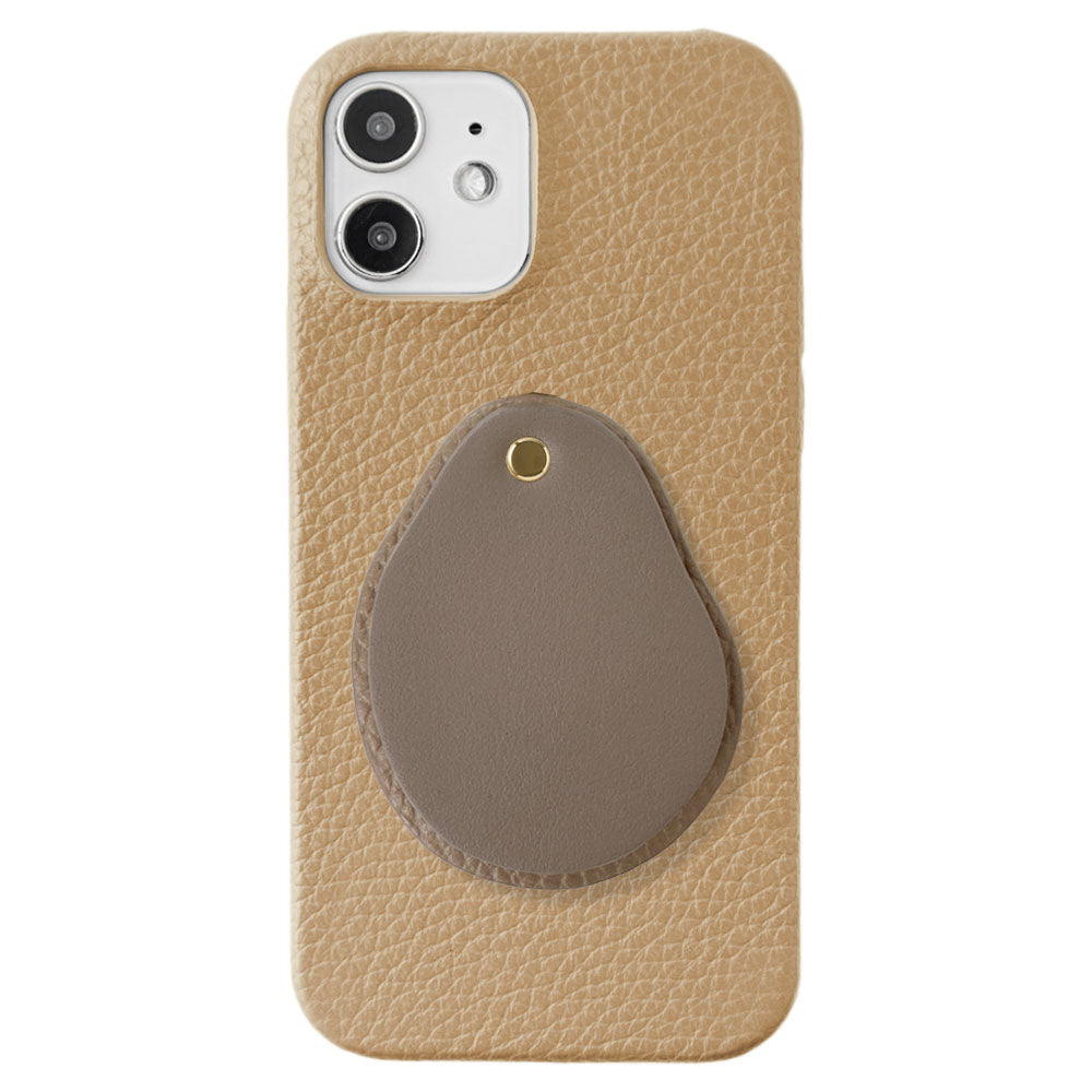 Genuine leather 32 colors Italian shrink leather Attached different material nuance mirror Back case AQUOS series