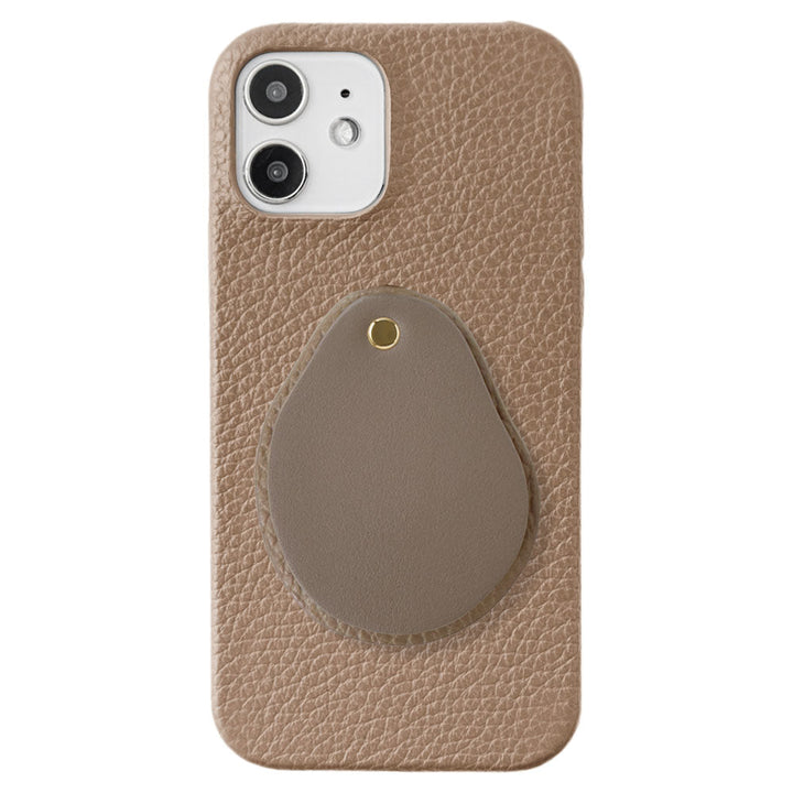 Genuine leather 32 colors Italian shrink leather Attached different material nuance mirror Back case AQUOS series