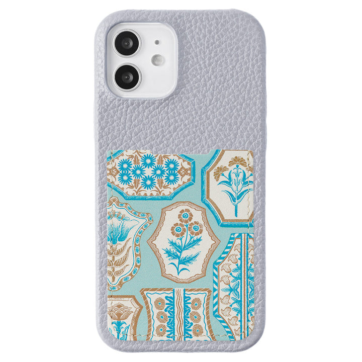 【POPUP Limited】Nishiizumi Yuka × COVERARY Genuine Leather Antique Flower Pattern Pocketed Collaboration Back Case