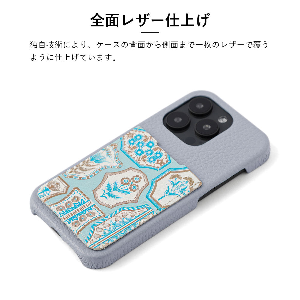 【POPUP Limited】Nishiizumi Yuka × COVERARY Genuine Leather Antique Flower Pattern Pocketed Collaboration Back Case