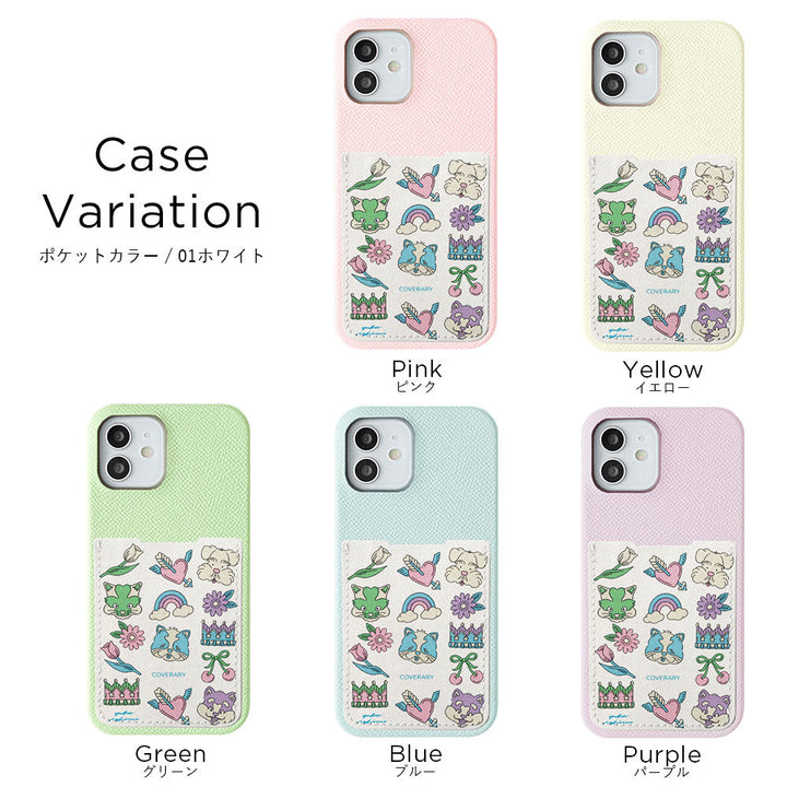 【POPUP Limited】Nishiizumi Yuka × COVERARY Genuine Leather Retro POP Pattern Pocketed Collaboration Back Case