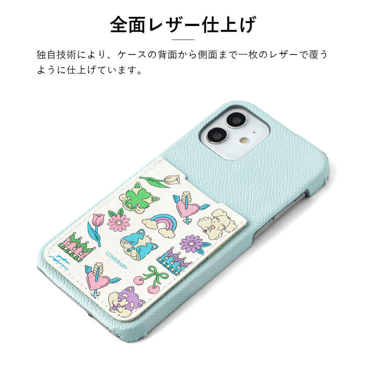 【POPUP Limited】Nishiizumi Yuka × COVERARY Genuine Leather Retro POP Pattern Pocketed Collaboration Back Case