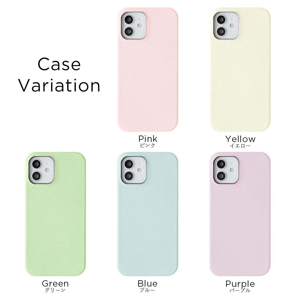 ニシイズミユカ × COVERARY 本革 レトロPOP柄 ハンドベルト付き コラボ背面ケース