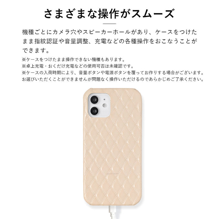 Genuine leather quilted leather back case Galaxy series