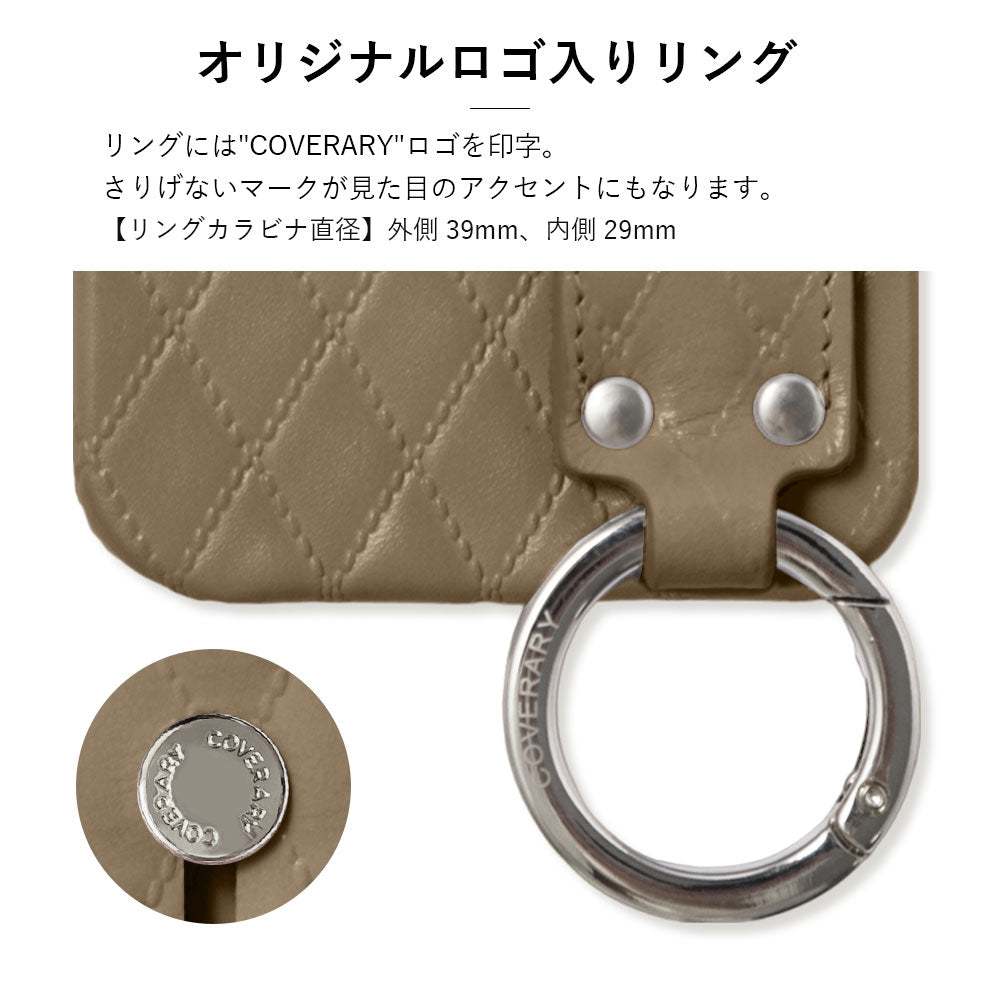 本革 キルティングレザー ハンドベルト付き 背面ケース Google Pixelシリーズ