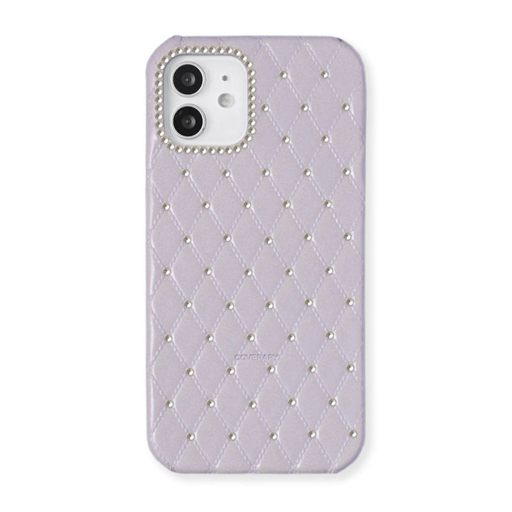 Cuir véritable matelassé en cuir décoration en pierre coque arrière série AQUOS