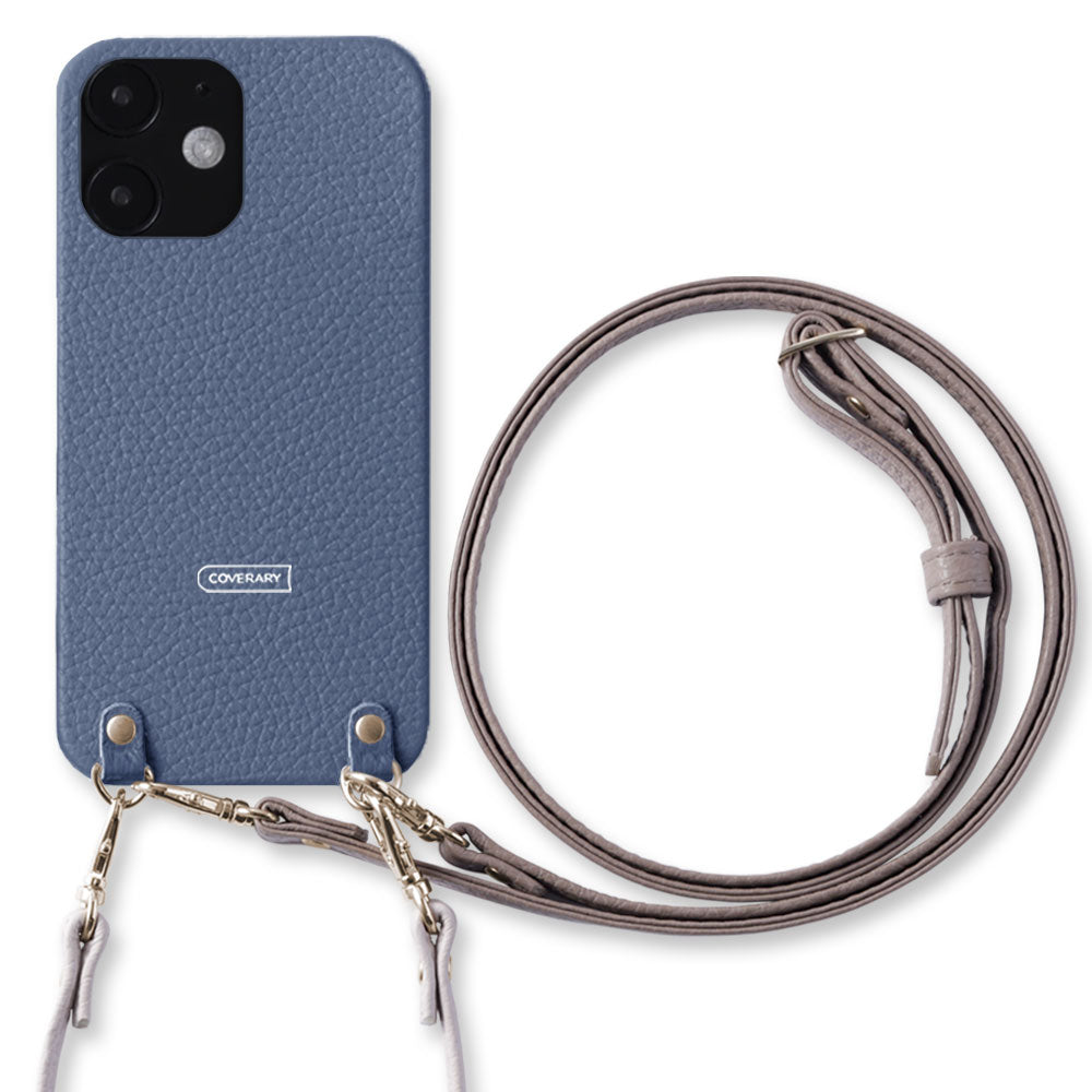 Cuir véritable 32 couleurs cuir italien grainé avec sangle courte et bandoulière étui arrière série Xperia