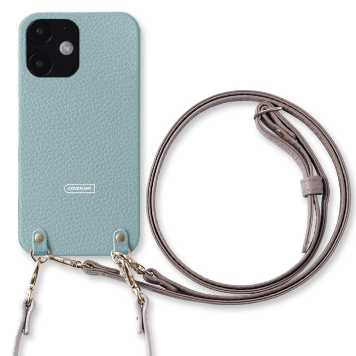 Cuir véritable 32 couleurs cuir italien grainé avec sangle courte et bandoulière étui arrière série Xperia