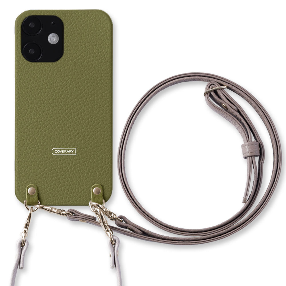 Cuir véritable 32 couleurs cuir italien grainé avec sangle courte et bandoulière étui arrière série Xperia